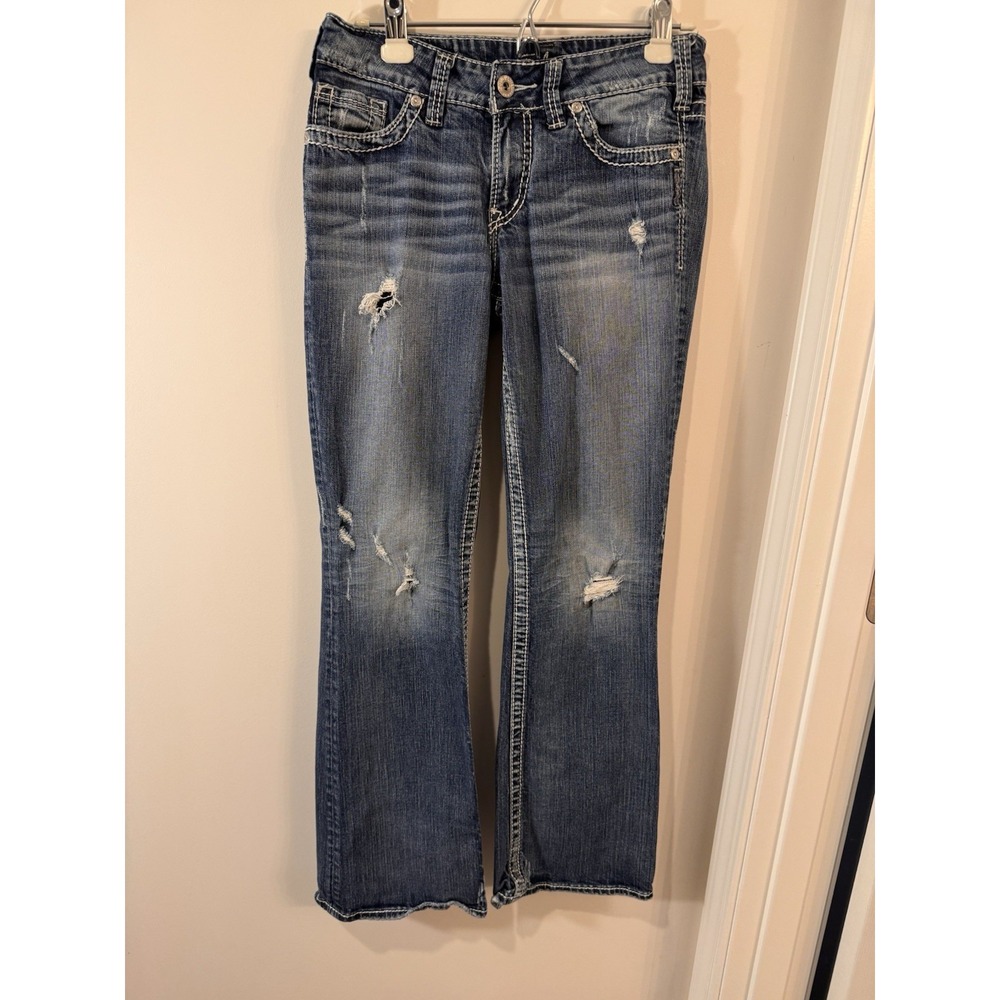 Silver Jeans Jeans Size 28/32‎ Suki Boot Cut Distressed